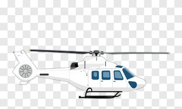 White Helicopter PNG