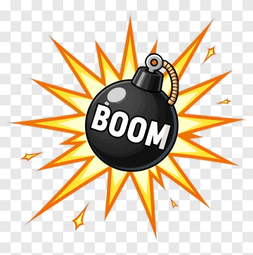 Boom Bomb Explosion PNG