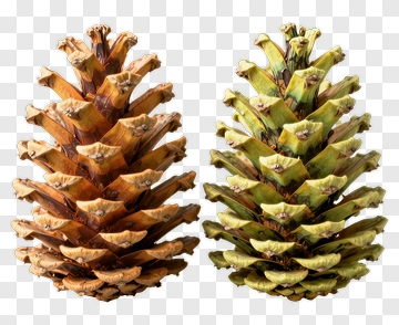 Two Pine Cones PNG
