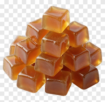 Stack Of Gummy Bear Candy Cubes PNG