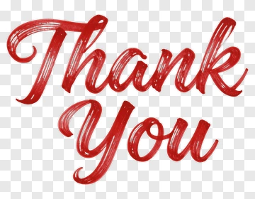 Thank You Handwritten Text PNG