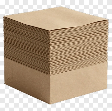 Kraft Paper Stack PNG