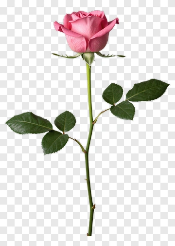 Pink Rose In Full Bloom PNG