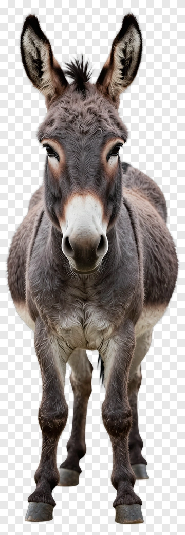 Donkey Facing Forward PNG