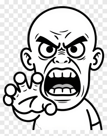 Angry Man Shouting PNG