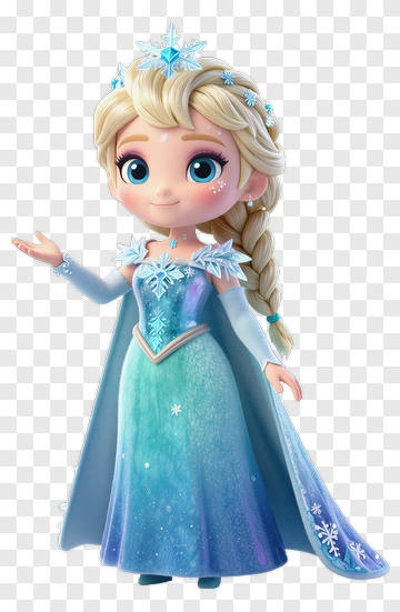 Elsa In Winter Dress PNG