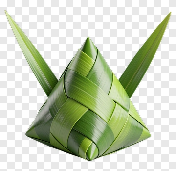 Traditional Zongzi Made Of Bamboo Leaves PNG