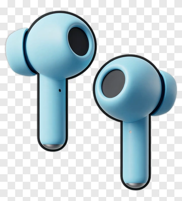 Blue Earbuds PNG