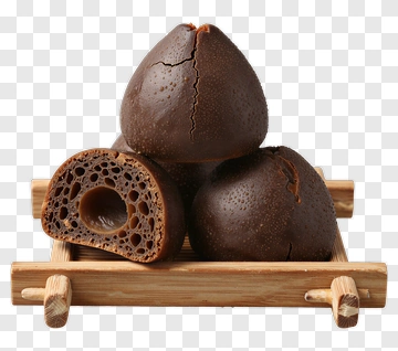 Brown Bread On Wooden Tray PNG