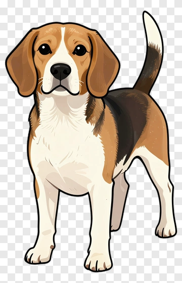 Beagle Dog Cartoon PNG