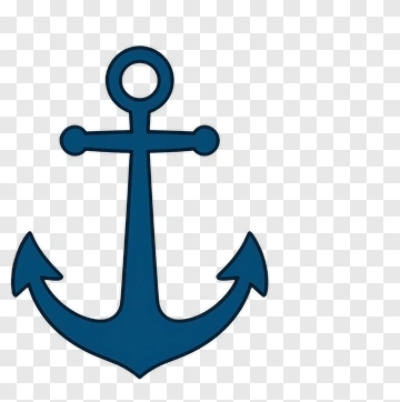 Blue Anchor Icon PNG