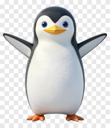 Cute Cartoon Penguin PNG
