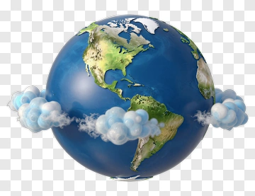 Earth With Clouds PNG