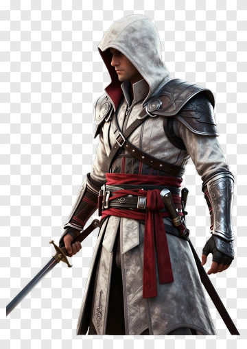 Assassin In Detailed Armor PNG