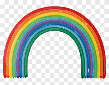 Hand Drawn Rainbow PNG