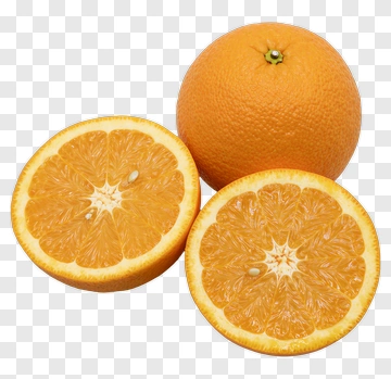 Fresh Orange Sliced And Whole PNG