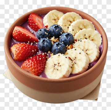 Smoothie Bowl With Fresh Fruit PNG
