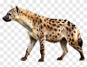 Hyena With Spotted Fur PNG