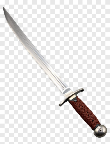 Sword With Braided Handle PNG