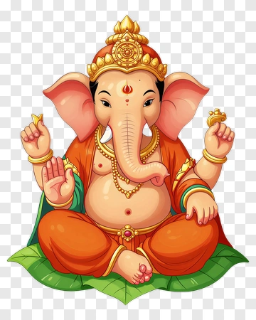 Ganesha Cartoon Icon PNG
