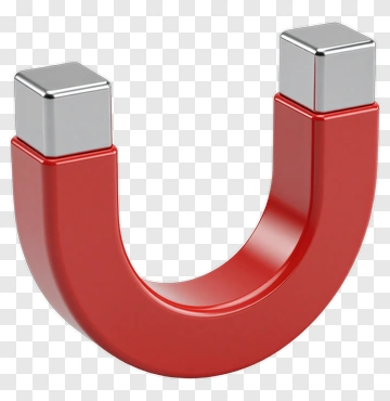 Red U-shaped Magnet PNG
