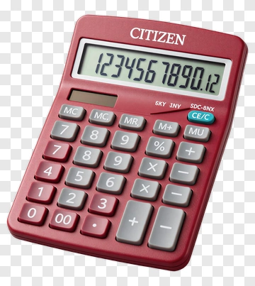 Red Citizen Calculator PNG