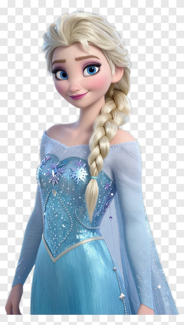 Elsa In Snowflake Dress PNG