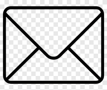 Black Outline Envelope Icon PNG