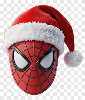 Spider-Man In Santa Hat PNG