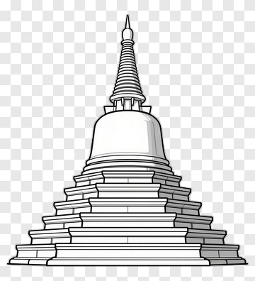 Stupa Illustration PNG