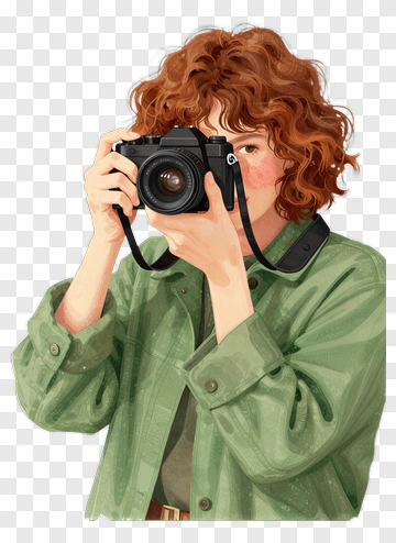Person Holding Camera PNG