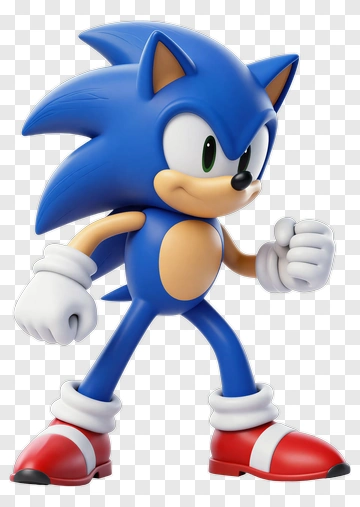 Sonic The Hedgehog 3D Model PNG