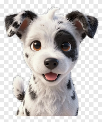 Cute Dalmatian Puppy PNG