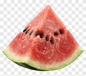 Watermelon Slice With Seeds PNG