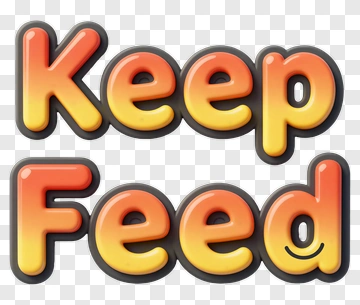 Keep Feed Text Logo PNG