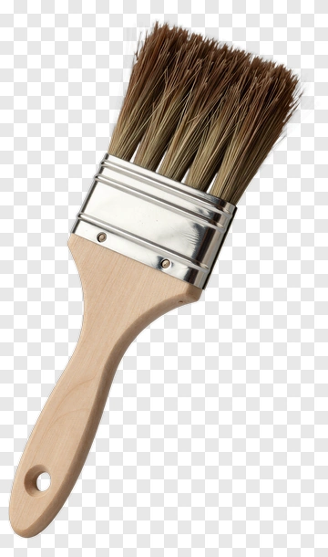 Paintbrush With Wooden Handle PNG
