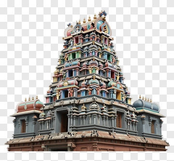 Colorful Temple Tower PNG