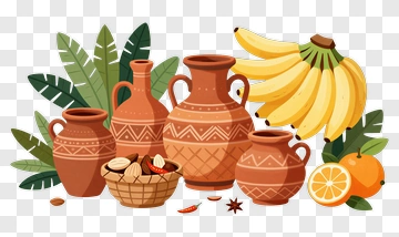 Tropical Market Still Life PNG