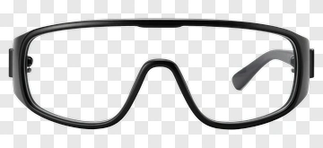 Black Protective Glasses PNG
