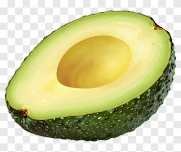 Sliced Avocado PNG