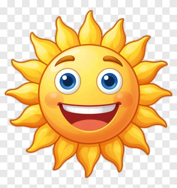 Smiling Sun Emoji PNG