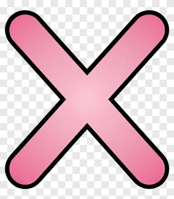 Pink Cross Icon PNG