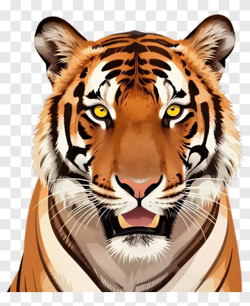 Tiger Portrait PNG