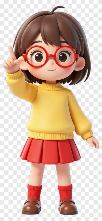 Cheerful Girl In School Uniform PNG