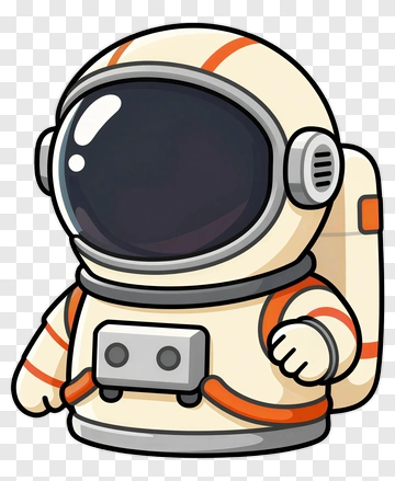 Cartoon Astronaut In Spacesuit PNG