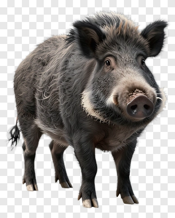 Wild Boar Standing PNG