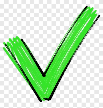 Green Hand Drawn Checkmark PNG