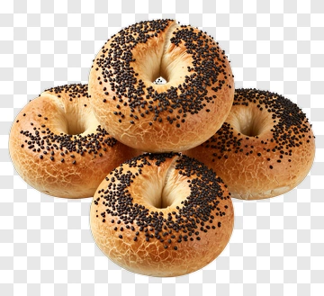 Poppy Seed Bagels PNG
