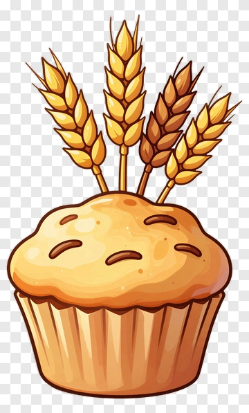 Muffin With Wheat PNG