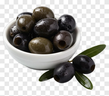 Fresh Olives In A White Bowl PNG